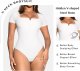Women's square neck tight fitting clothes, sleeveless tight fitting one piece clothes