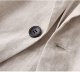Womens Cotton Linen Blazer Notch Lapel One Button Suit Coat Jackets