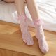 Womens Lace Ruffle Anklet Socks Thigh High Loose Stocking Lace Trim Frilly Socks (1 Pairs)
