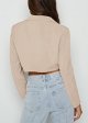 Womens Blazer Oversized Cropped Button Down Long Sleeve Fashion Lightweight Jackets